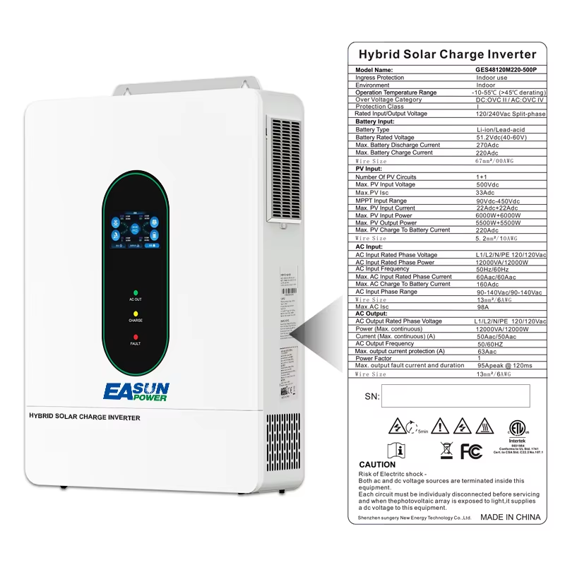 EASUN POWER 12000W 12KW 120V/1 - Grid Tie Inverter Limiter 2000W avis et prix